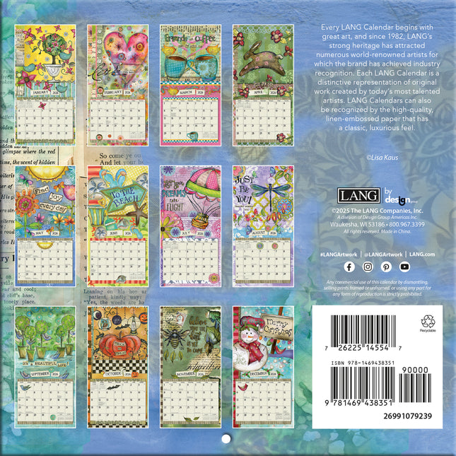 LANG Color my World Mini Kalender 2026