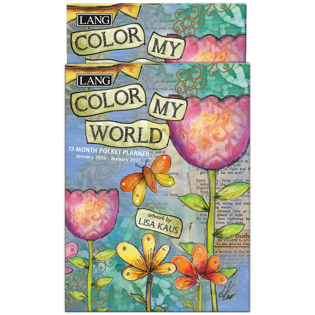 LANG Color my World  Pocket Agenda 2026