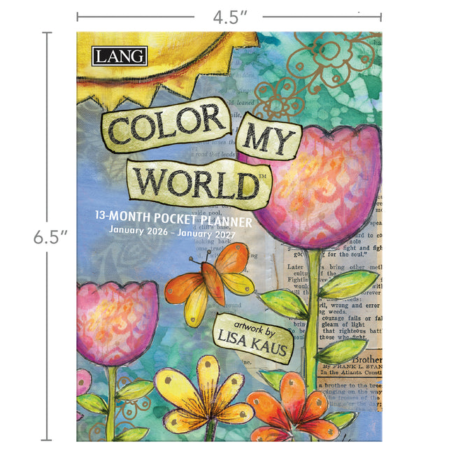 LANG Color my World  Pocket Agenda 2026