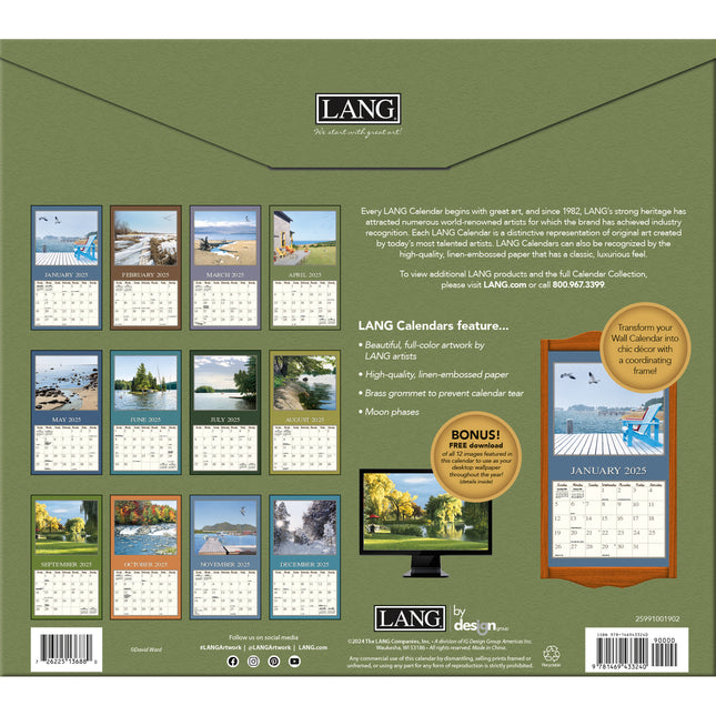 LANG Cottage Country Kalender 2025