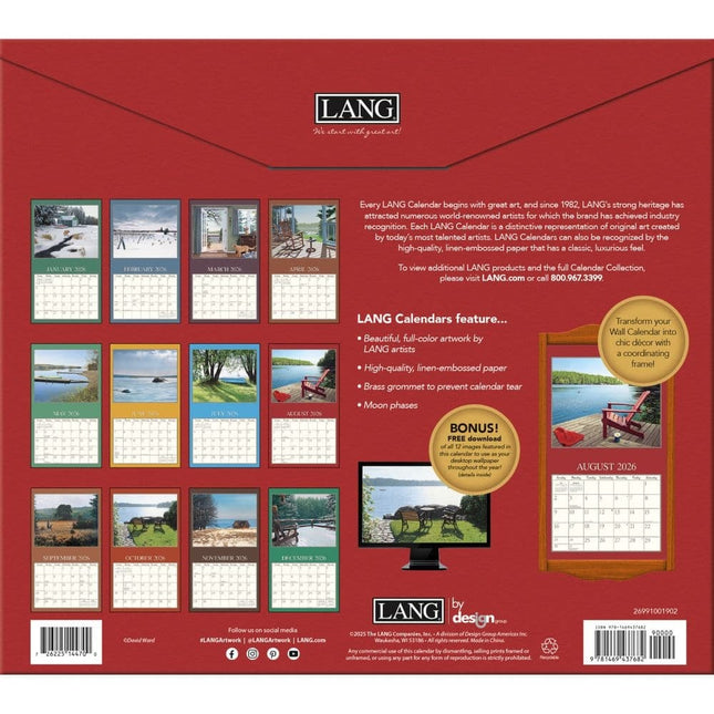 LANG Cottage Country Kalender 2026