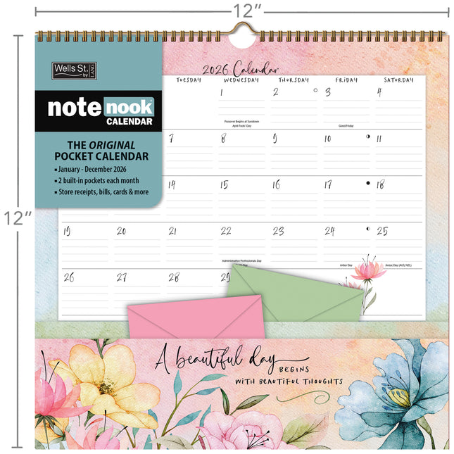 LANG Country Pleasures Note Nook Kalender 2025