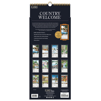 LANG Country Welcome Kalender 2026 Small