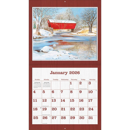 LANG Covered Bridge Kalender 2026