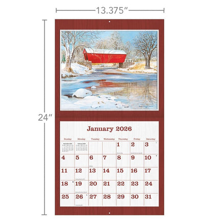 LANG Covered Bridge Kalender 2026