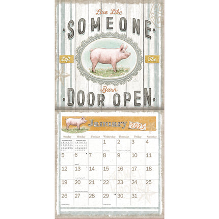 LANG Farm House Mini Kalender 2025