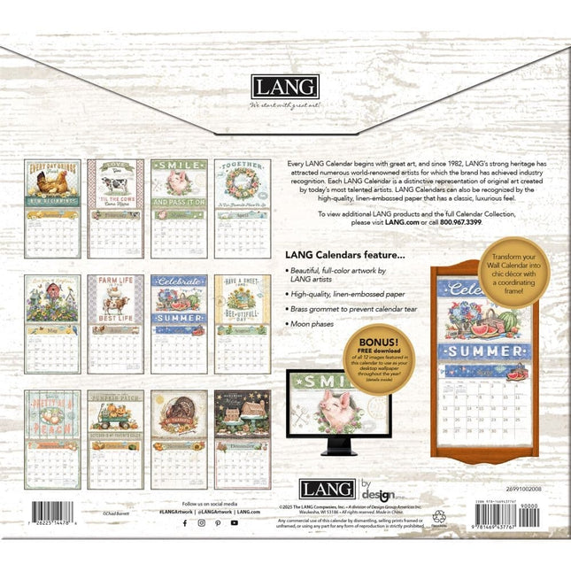 LANG Farmhouse Kalender 2026