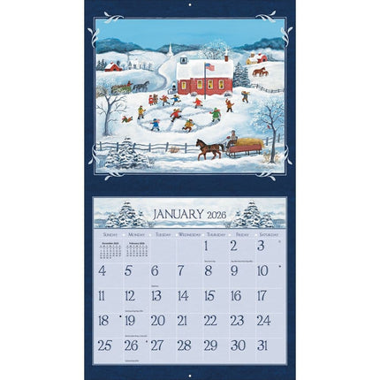 LANG Folk Art Kalender 2026