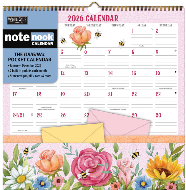 LANG Folk Song Pocket Note Nook Kalender 2026