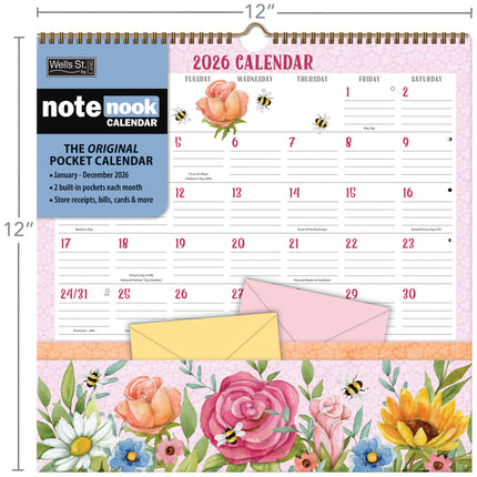 LANG Folk Song Pocket Note Nook Kalender 2026