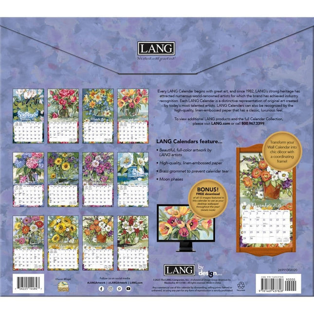 LANG Gallery Florals Kalender 2026