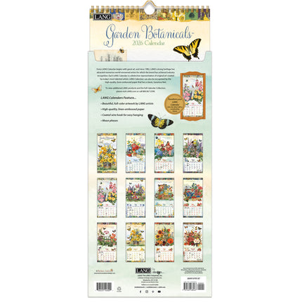 LANG Garden Botanicals Kalender 2026 Small