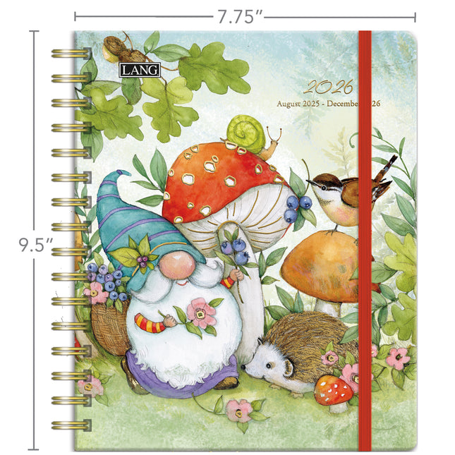 LANG Gnome Sweet Gnome Deluxe Planner 2026