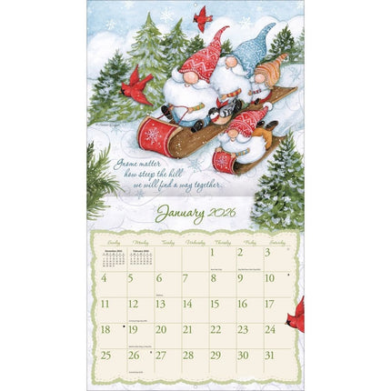 LANG Gnome Sweet Gnome Kalender 2026