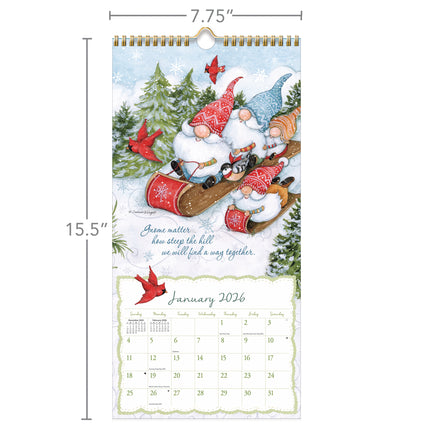 LANG Gnome Sweet Gnome Kalender 2026 Small