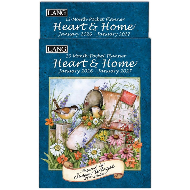 LANG Heart and Home Pocket Agenda  2026