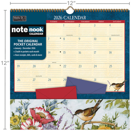 LANG Heart and Home Pocket Note Nook Kalender 2026