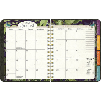 LANG Midnight Garden Deluxe Planner 2025