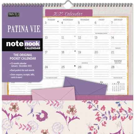 LANG Patina Vie Pocket Note Nook Kalender 2025