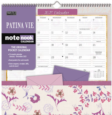 LANG Patina Vie Pocket Note Nook Kalender 2025