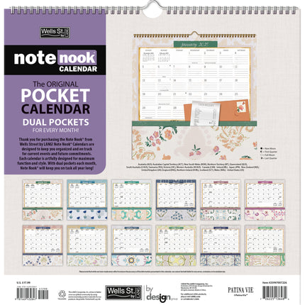 LANG Patina Vie Pocket Note Nook Kalender 2025