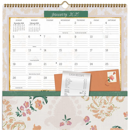 LANG Patina Vie Pocket Note Nook Kalender 2025