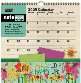 LANG Peace of Life Note Nook Kalender 2026