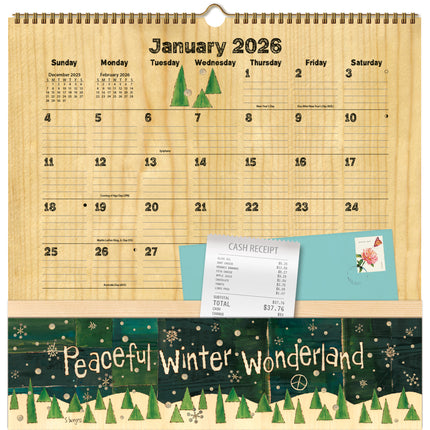 LANG Peace of Life Note Nook Kalender 2026