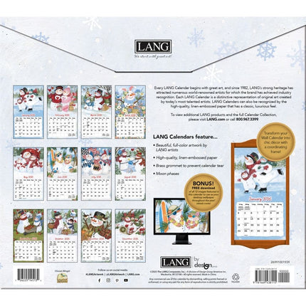 LANG Sam Snowman Kalender 2026