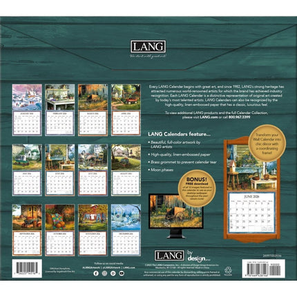 LANG Simple Country Kalender 2026