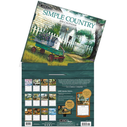 LANG Simple Country Kalender 2026