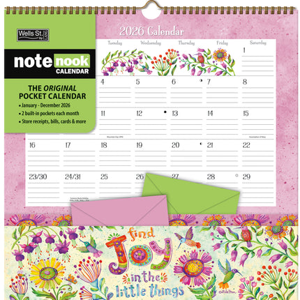 LANG Simple Inspirations Pocket Note Nook Kalender 2026