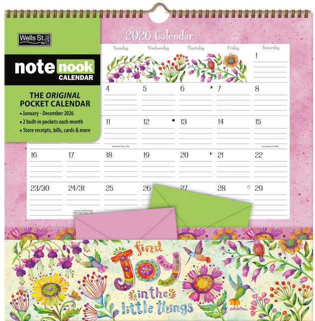 LANG Simple Inspirations Pocket Note Nook Kalender 2026