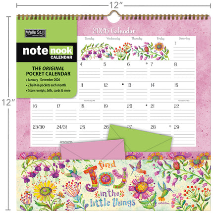 LANG Simple Inspirations Pocket Note Nook Kalender 2026