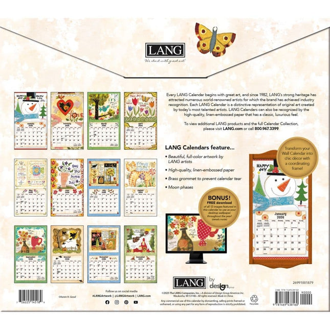 LANG Simple Life Kalender 2026