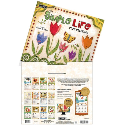 LANG Simple Life Kalender 2026