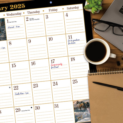 LANG Terry Redlin Deskpad Kalender 2025