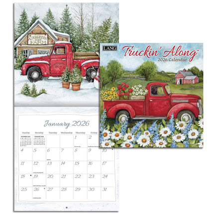 LANG Trucking Along Mini Kalender 2026