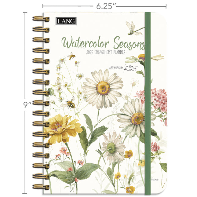 LANG Watercolor Seasons Agenda 2026