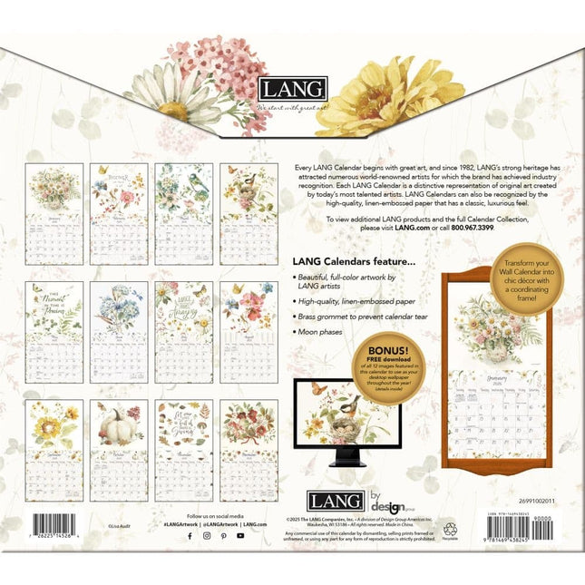 LANG Watercolor Seasons Kalender 2026