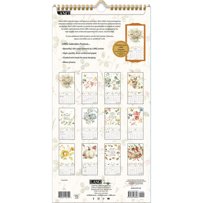 LANG Watercolor Seasons Kalender 2026 Small