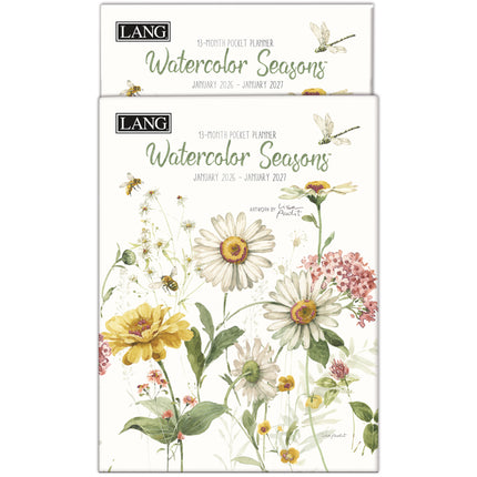 LANG Watercolor Seasons Zakagenda 2026