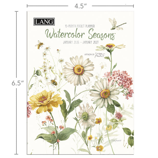 LANG Watercolor Seasons Zakagenda 2026