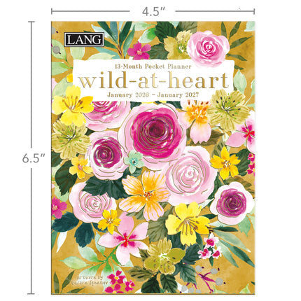 LANG Wild At Heart Pocket Agenda 2026