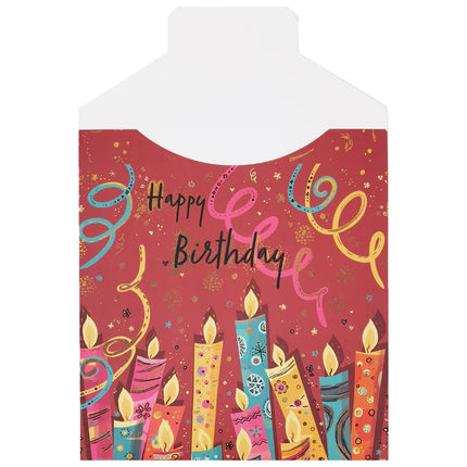 Langstore Happy Birthday Candles Cadeau Envelop