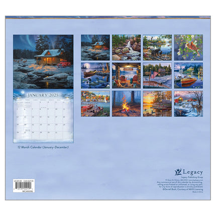 Legacy Cabin View Kalender 2025