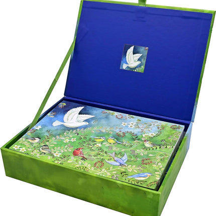 Peter Pauper Birds & Holly Deluxe Kerstkaarten Doosje 20 stuks