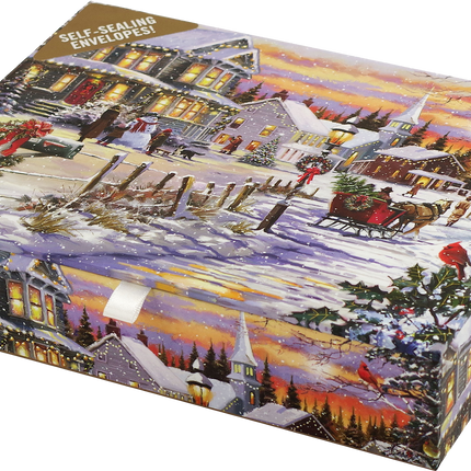 Peter Pauper Village Sleigh Ride Deluxe Doosje 20 stuks