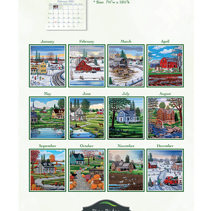 Pine Ridge Country Roads Kalender 2025 Small