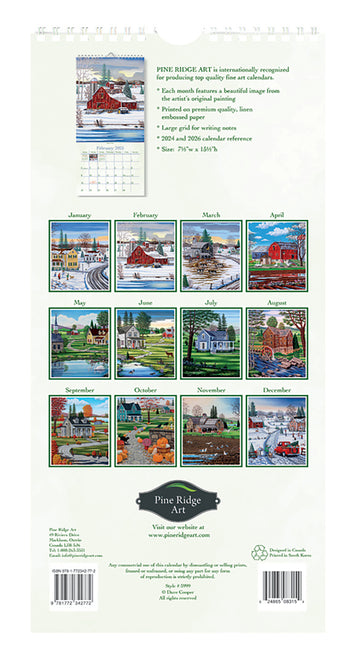 Pine Ridge Country Roads Kalender 2025 Small